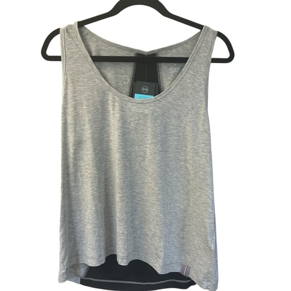Fourlaps Surge Sleeveless Tank Top In Heather Grey - Medium NWT - Picture 3 of 13